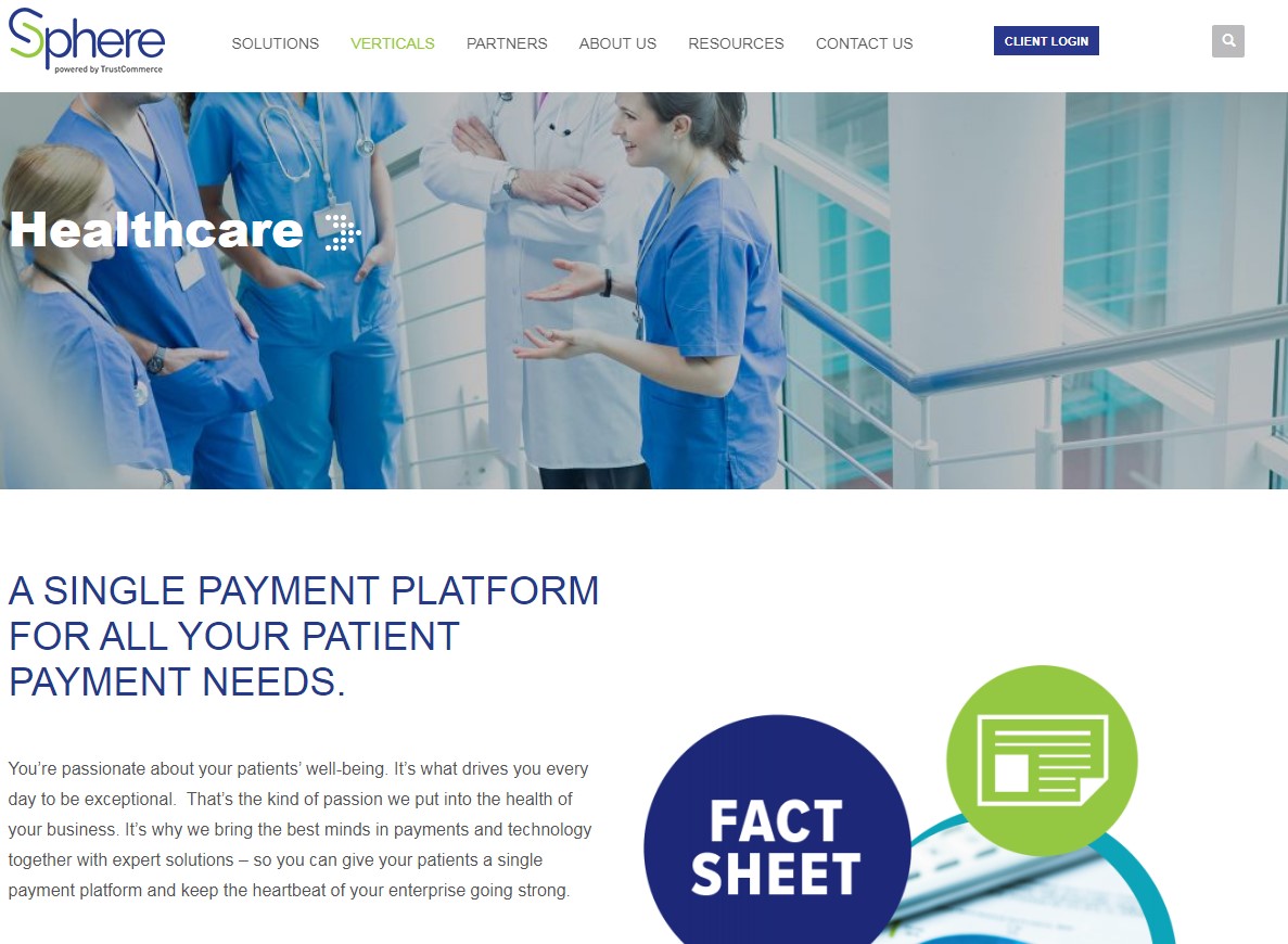 Sphere Financial Services is a single payment platform for all your patient payment needs.